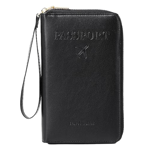 XINGLIDA Pässe Koffer Pässe Halterabdeckungen Reise Brieftasche PU Lederkartenzubehör Für Frauen Und Männer PU Leder Pass Passport Passport Card Wallet Wallet Für Erwachsene von XINGLIDA