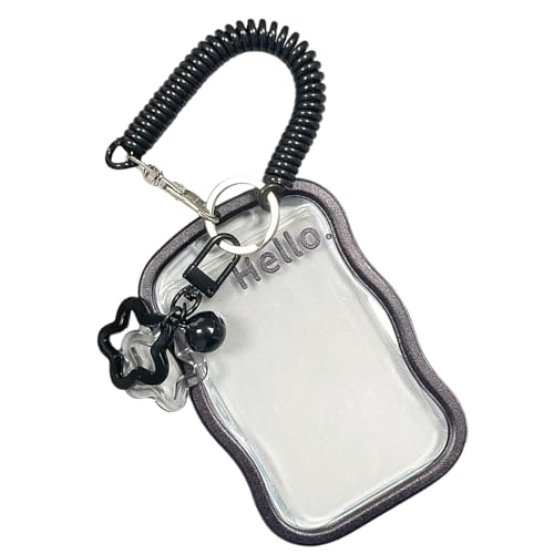 XINGLIDA Photokardhalter Mit Schlüsselketten Silikon Photo Karten Beschützer Identitätskartenanhänger Für Frauen Photokardhalter Mit von XINGLIDA