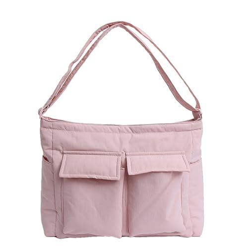 XINGLIDA Praktische Canvas Tasche Compact Design Schulterkreuzbody Pack Leichter Alltäglicher Geräumiger Speicher Für Essentielle Strukturierte Quadratische Form von XINGLIDA