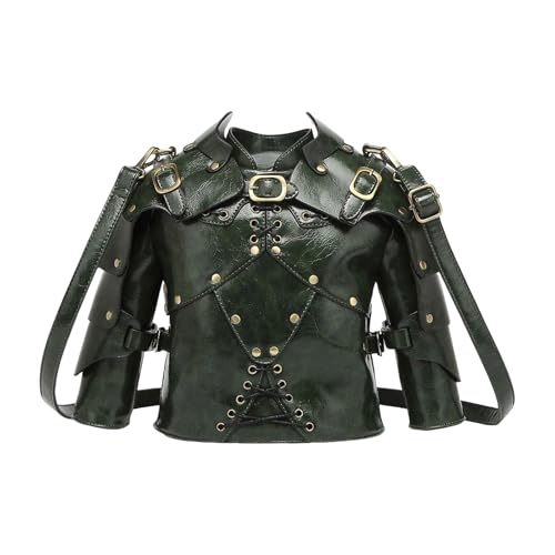 XINGLIDA Retro Crossbody Umhängetasche Neuheit Medievals Rüstung Form Für Frauen Toted Handtaschen Mit Abnehmbarer Kette Geschenk Neuheit Uhr Geldbörsen von XINGLIDA