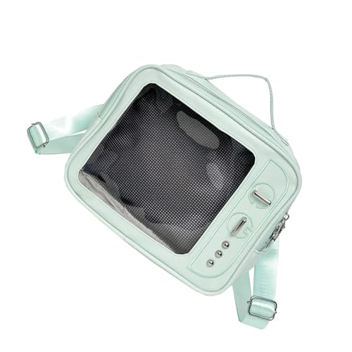XINGLIDA Retro Fernseher Umhängetasche Schöne Pin Display Rucksack Ästhetic Crossbody Itabag Clear Messengers Ästhetic Crossbody Cleary Rucksack Itabag Fernsehschulter von XINGLIDA