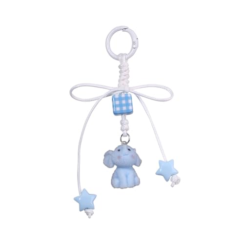 XINGLIDA Schöner Tasche Charme Anhänger Keyring Elefant Geflochten von XINGLIDA