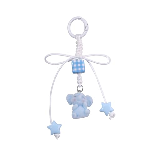 XINGLIDA Schöner Tasche Charme Anhänger Keyring Elefant Geflochten von XINGLIDA