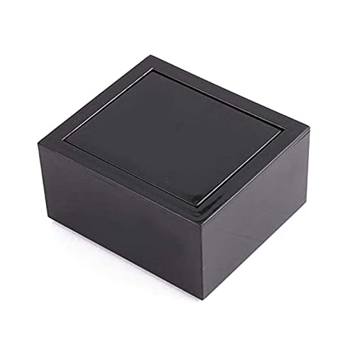 XINGLIDA Schwarz Cover Rotierende Manschettenknöpfe Box Tragbare Schmuck Für Gehäuse Für Kleine Verpackung Mode Schmuck Dur Geschenke Schachteln Für Frauen Freunden Mütter von XINGLIDA