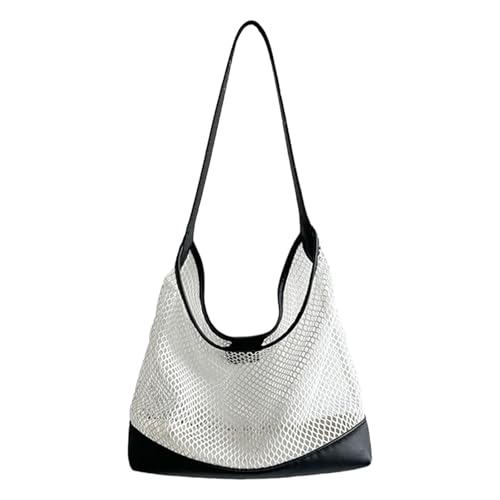 XINGLIDA Trendy 2025 Gewebter Unterarmtasche Belüftetes Mesh Design Geräumiger Innenräume Komfortable Gurt Freizeit Outfit Accessoire Office Hollow Out Unterarmgeldbörse von XINGLIDA
