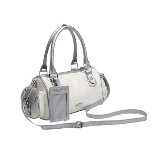 XINGLIDA Trendy Bowling Beutel Design Crossbody Geldbörse Mit Abnehmbarer Gurt Schultertasche Für Tägliche Pendelverkehrs Oder Büroarbeit Handheld Bowling Tasche von XINGLIDA