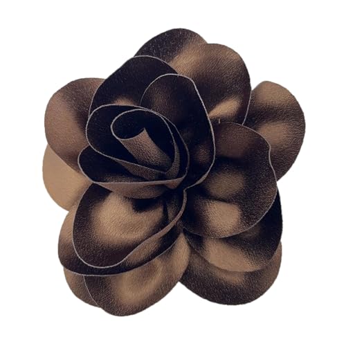 XINGLIDA Unverwechselbare Corsage Event Catching Flower Brosche Accessoire Kragen Pin Orament Für Mode Enthusiasten Elegante Schwarze Pin von XINGLIDA