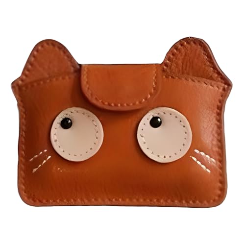 XINGLIDA Vintage Cats Themeed Slimming Compact Kartenhalter Mit Mehreren Schlitzen Für Karten Bargeld Und Essentielle PU Leder Katzen Liebhaber Brieftasche von XINGLIDA