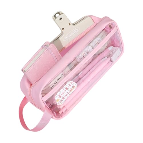 XINGLIDA Wasserfestes Klares PVC Bleistiftkoffer Leichtgewicht Tragbarer Stift Organizer Beutel Für Erwachsene Kinder Mit Erwachsenen Reisen Kosmetikbeutel von XINGLIDA