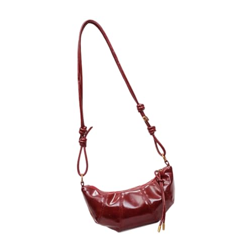 XINGLIDA Women Crossbody Bag Einfacher Knödel Stylische Schulterpendelpendel Leder Boten Für Alltägliche Frauen Crossbody Mode Schulter Pendelpendel Einfacher Messenger von XINGLIDA
