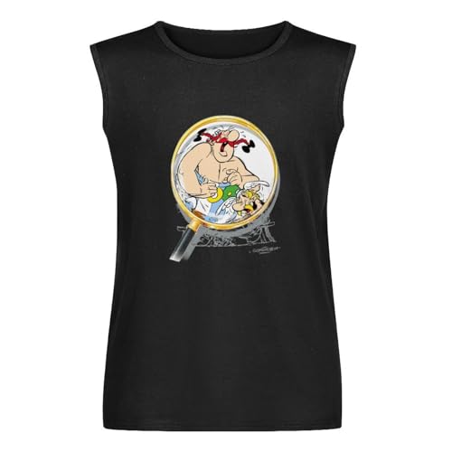 Asterix - Asterix & Obelix Magnify 100% Cartoon Men's Vests Tank Tops O-Neck 100% Cotton Undershirts Unisex Sleeveless T-Shirt L Asterix - Asterix & Obelix Magnify 100% Cartoon Men's Vests Tank Tops O-Neck 100% Cotton Undershirts Unisex Sleeveless T-Shirt L von XINGYUE STAR