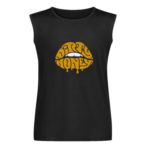 Dirty Honey American Blues Rock Band Music Vintage Logo Men's Vests Tank Tops O-Neck 100% Cotton Undershirts Unisex Sleeveless T-Shirt S von XINGYUE STAR