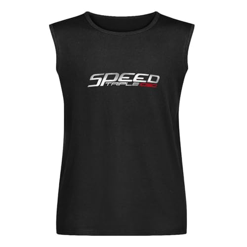 Mens Motorcycle Speed Triple 1050 Streetfighter Shirt Men's Vests Tank Tops O-Neck 100% Cotton Undershirts Unisex Sleeveless T-Shirt XL von XINGYUE STAR