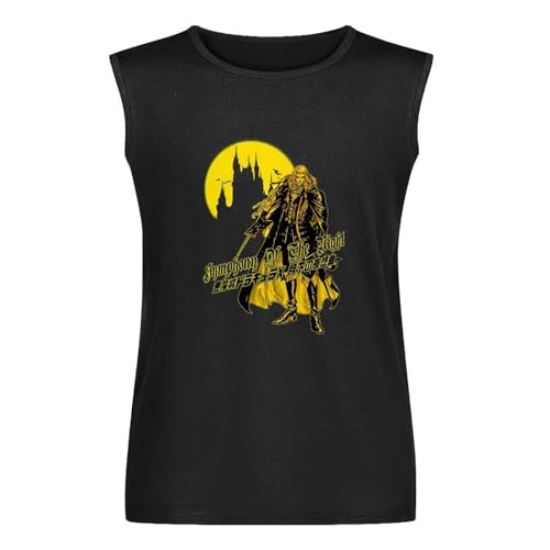 Retro for Castlevania Alucard Crazy Unique Design Graphic Men's Vests Tank Tops O-Neck 100% Cotton Undershirts Unisex Sleeveless T-Shirt XXXL von XINGYUE STAR