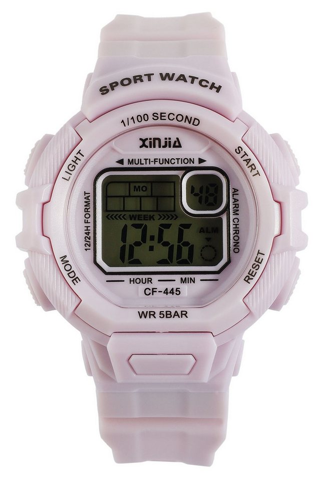 XINJIA Quarzuhr 2410011 Xinjia Damen Digitaluhr mit Silikonband von XINJIA
