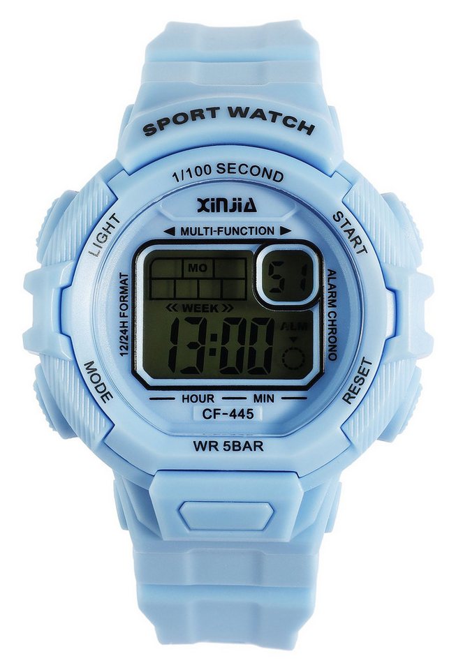 XINJIA Quarzuhr 2410011 Xinjia Damen Digitaluhr mit Silikonband von XINJIA