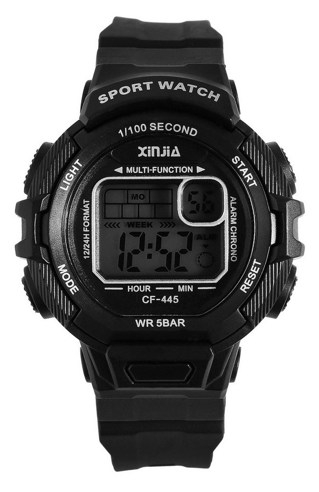 XINJIA Quarzuhr 2410011 Xinjia Damen Digitaluhr mit Silikonband von XINJIA