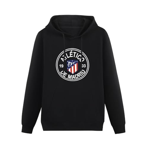 XINJIEDIAN Hoody Atletico Madrid Red New Logo ATM Color Black L von XINJIEDIAN