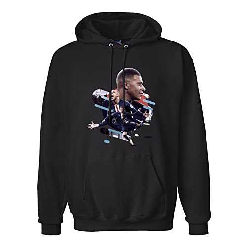 XINJIEDIAN Kylian Mbappé Hoodies Hoody Sweatshirts Black S von XINJIEDIAN