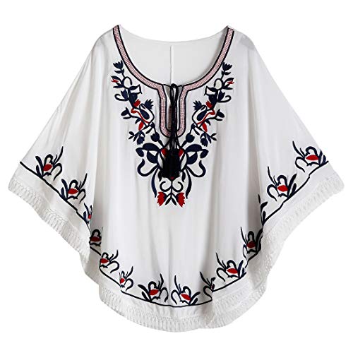 Xinqiao Damen Bluse Gr. Large, A1 White von XINQIAO