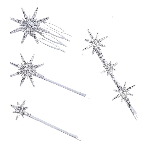 4Stücke Sterne Haarspange Vintage Strass Stern Haarnadeln Glitter Haarspange Bang Clips für Frauen Und Mädchen Dickes Dünnes Haar von XINTANGXIA