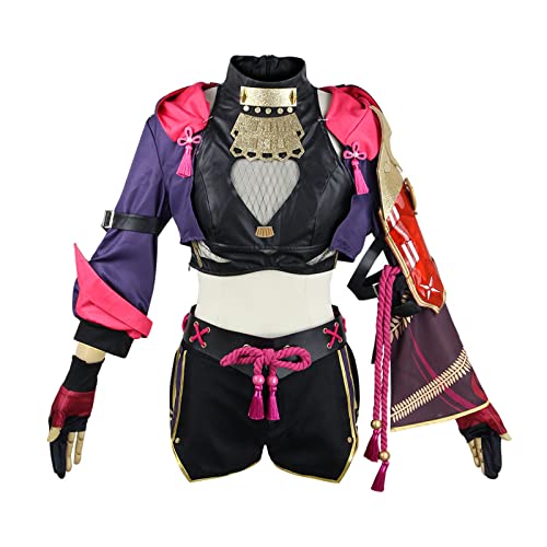 XINTAYEL Genshin Impact Kuki Shinobu Cosplay Kostüm Full Set Halloween Outfit für Frauen von XINTAYEL