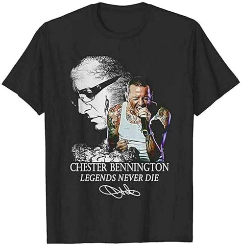 Shangpin of Chester Bennington Legends Never Die Signature Linkin Park Mens Shirt Size XXL von XINYANGDAO