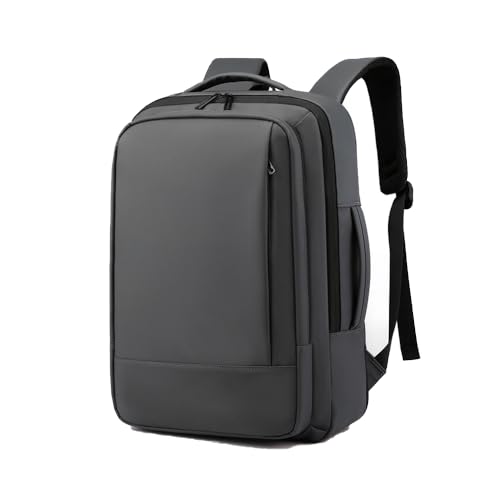XINYASEE Business Rucksack Herren Laptop Rucksack Wasserdicht Erweiterbar Reiserucksack Handgepäck Diebstahlsicher Rucksack für Arbeit Schule Uni Reisen (grau) von XINYASEE