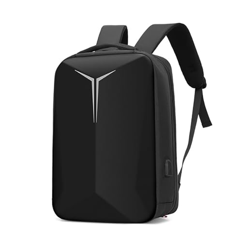 XINYASEE Computer-Rucksack, Mode laminiert Umhängetasche, Männer und Frauen pendeln große Kapazität leichten Rucksack, wasserdicht Reisen Business Student Schultasche Rucksack. (Schwarz) von XINYASEE