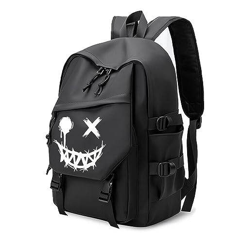 XINYASEE Männer,Frauen Casual Rucksack Reise Rucksack Universität Rucksack Vintage PC Rucksack Rucksack 15.6 Zoll Männer Kleiner Rucksack Wasserdicht Männer Arbeitsschule Strand Rucksack Schwarz (A) von XINYASEE