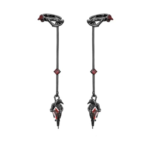 Alternative Gothic-Ohrmanschette, Unisex, Clip-On-Schmuck, Tier- und Rosen-Dekoration, dunkle Ohrringe für alternative Stile, Gothic-Ohrkletterer, Unisex, Statement-Stücke, Einheitsgröße, Wie Alternative Gothic-Ohrmanschette, Unisex, Clip-On-Schmuck, Tier- und Rosen-Dekoration, dunkle Ohrringe für alternative Stile, Gothic-Ohrkletterer, Unisex, Statement-Stücke, Einheitsgröße, Wie von XINYIN