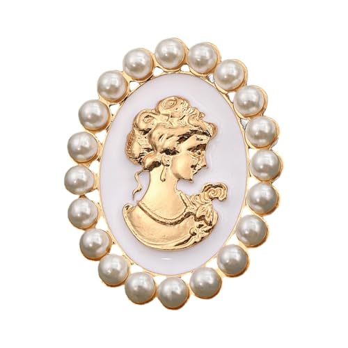 Anstecknadel im Antik-Look, Blumenmuster, mit Strasssteinen und Perlen, vielseitiges Accessoire für formelle Veranstaltungen, viktorianische Kamee-Brosche für Jacken, Schals, S, Wie beschrieben Anstecknadel im Antik-Look, Blumenmuster, mit Strasssteinen und Perlen, vielseitiges Accessoire für formelle Veranstaltungen, viktorianische Kamee-Brosche für Jacken, Schals, S, Wie beschrieben von XINYIN