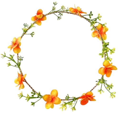 Blumenkranz, elastisches Stirnband, Blumenkopfschmuck, Party-Kopfbedeckung, Dekoration für Hochzeiten, Reisen und den täglichen Gebrauch von XINYIN