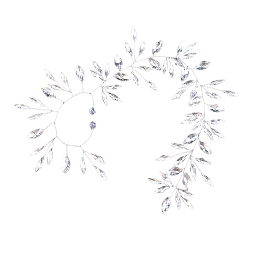 Elegante, handgefertigte Kristall-Ohrmanschette, Ohrdekoration, einzigartige Ohrclips, Verzierung, modische Damen-Hochzeitsohrringe, Schmuck, auffälliges Ohr-Accessoire von XINYIN