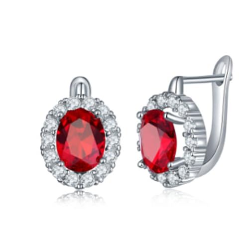 Ohrstecker mit mehrfarbigen Edelsteinen, raffiniertes, leichtes Design für empfindliche Haut, tägliches Tragen, funkelnder Schmuck, elegante Kupfer-Ohrringe mit mehrfarbigem Schmuck, Einheitsgröße von XINYIN