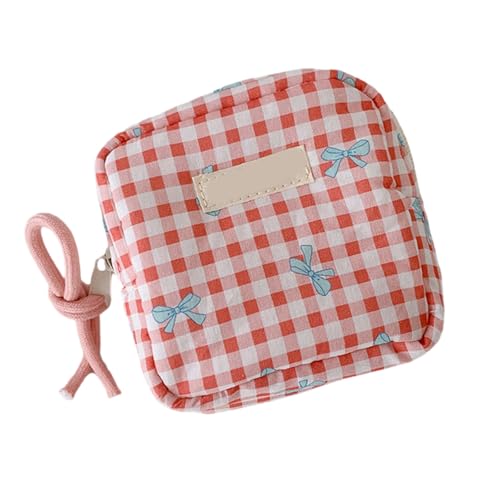 Quadratisches Design, Make-up-Tasche, Kosmetik-Organizer für den täglichen Gebrauch, Reiseaufbewahrung, Polyester, Accessoires, Kosmetiktaschen, rot, Einheitsgröße Quadratisches Design, Make-up-Tasche, Kosmetik-Organizer für den täglichen Gebrauch, Reiseaufbewahrung, Polyester, Accessoires, Kosmetiktaschen, rot, Einheitsgröße von XINYIN