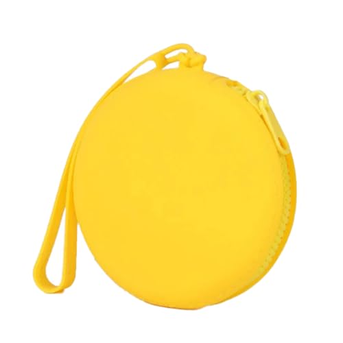 Starker, widerstandsfähiger Silikon-Geldhalter mit multifunktionalen Fächern, leicht zu transportieren auf Reisen oder bei der Arbeit, Silikon-Geldbörse, gelb, Mass Beauty von XINYIN