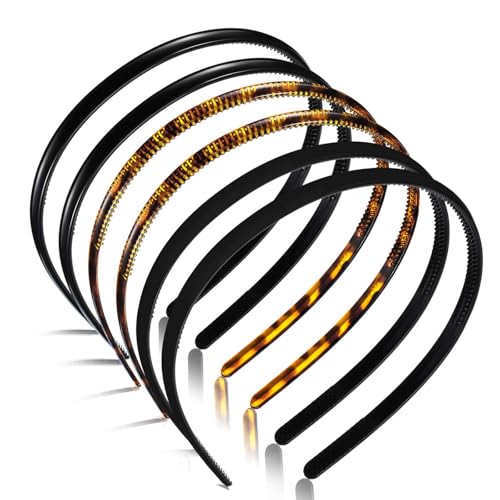 Stylische Haarbänder, weich, einzigartige Haarreifen, verschiedene Stile, Kopfschmuck für den täglichen Gebrauch und Training, 6 Stück von XINYIN