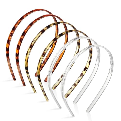 Stylische Haarbänder, weich, einzigartige Haarreifen, verschiedene Stile, Kopfschmuck für den täglichen Gebrauch und Training, 6 Stück von XINYIN