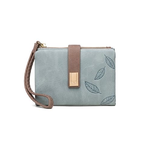 XINYIN Kleine kompakte Damen-Geldbörse, PU-Leder, Clutches, Kartenhalter, Damen-Geldbörse, Geldtasche, Clutch, Geldbörse, Bifold Geldbörse, Handgelenk-Geldbörsen für Frauen, blau, Mass Beauty XINYIN Kleine kompakte Damen-Geldbörse, PU-Leder, Clutches, Kartenhalter, Damen-Geldbörse, Geldtasche, Clutch, Geldbörse, Bifold Geldbörse, Handgelenk-Geldbörsen für Frauen, blau, Mass Beauty von XINYIN