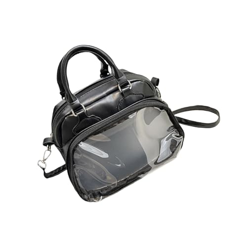 XINYIN Leichte Umhängetasche, unisex, lässig, geräumiges Fach, Tragegriff oben, Geldbörse für wichtige Accessoires, kompakte Reise-Umhängetasche, Schwarz , One Size XINYIN Leichte Umhängetasche, unisex, lässig, geräumiges Fach, Tragegriff oben, Geldbörse für wichtige Accessoires, kompakte Reise-Umhängetasche, Schwarz , One Size von XINYIN