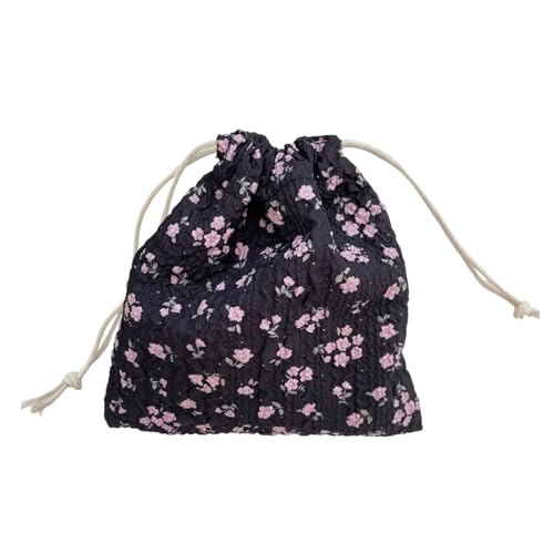 XINYIN Wiederverwendbare Polyester-Tasche mit Kordelzug, organisiert für Beauty-Werkzeuge, Schmuck, praktisches Reisezubehör, Aufbewahrungstasche für Damen, I, One Size XINYIN Wiederverwendbare Polyester-Tasche mit Kordelzug, organisiert für Beauty-Werkzeuge, Schmuck, praktisches Reisezubehör, Aufbewahrungstasche für Damen, I, One Size von XINYIN