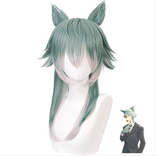 Anime BEASTARS Legoshi Wig With Ears Cosplay Costume Men Women Heat Resistant Synthetic Hair Wolf Wigs+Wig Cap von GHK