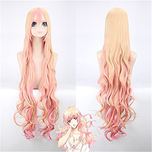 Anime Die Super Dimension Festung Macross Perücken Sheryl Nome Perücke Cosplay Kostüm 120Cm Lang Curly Wavy Synthetic Hair Perücke von XINYIYI
