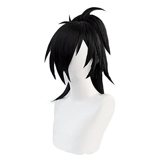 Anime Dororo Hyakkimaru Schwarze Pferdeschwanzperücke Cosplay Kostüm Hitzebeständiges Kunsthaar Männer Frauen Party Cosplay Perücken von XINYIYI