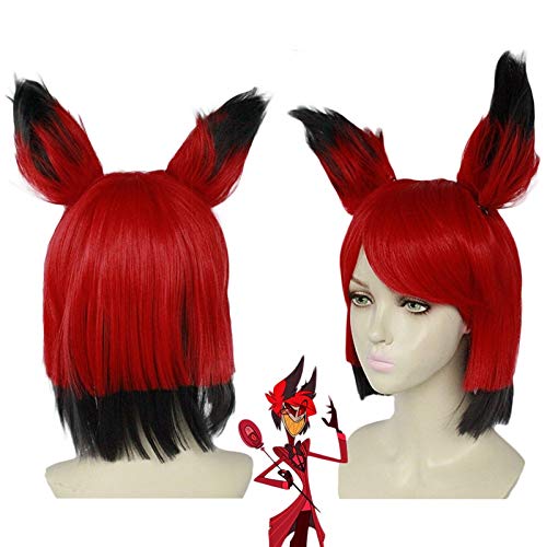 Anime Hazbin Hotel Alastor Perücke Mit Ohr Cosplay Kostüm Hitzebeständiges Kunsthaar Männer Frauen Perücken Anime Hazbin Hotel Alastor Perücke Mit Ohr Cosplay Kostüm Hitzebeständiges Kunsthaar Männer Frauen Perücken von XINYIYI