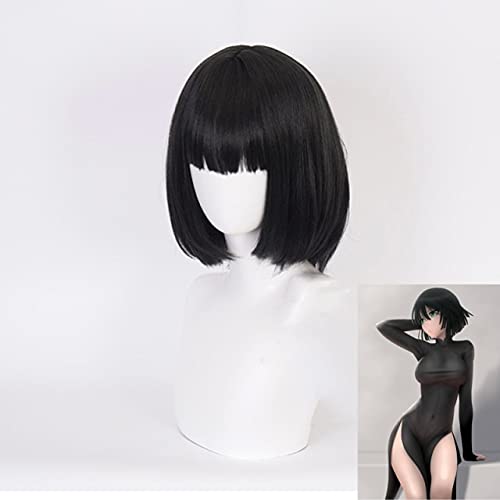 Anime One Punch Man Cosplay Perücken Fubuki Cosplay Hitzebeständige Synthetische Perücke Haar Halloween Party + Perücke Kappe Schwarz Anime One Punch Man Cosplay Perücken Fubuki Cosplay Hitzebeständige Synthetische Perücke Haar Halloween Party + Perücke Kappe Schwarz von XINYIYI