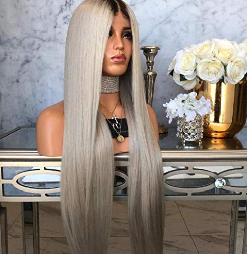 BGHJUE N Wigsynthetic Wigs For Women Wigs Can Be Cosplay Wigs I S A Wig White Long Straight von XINYIYI