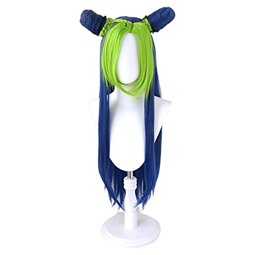 Bizarres Jojo Bizarres Windabenteuer Goldene Windperücke Cosplay Jolyne Cujoh Kujo Grün Geflochtene Brötchen Jojo No Kimyou In The Bouken von XINYIYI