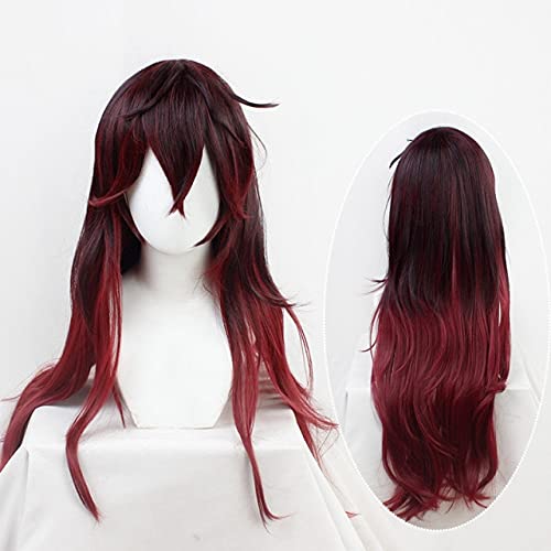 Dämonentöter Kimetsu No Yaiba Kamado Tanjirou Cosplay Perücken Männer Frauen 70Cm Langes Haar + Perückenkappe Dämonentöter 80Cm von XINYIYI
